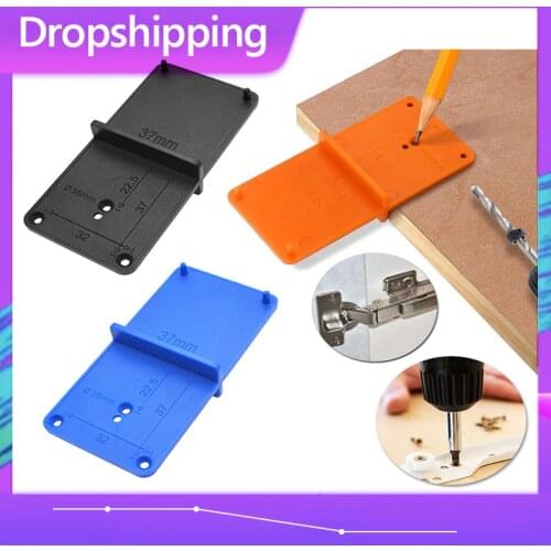 Dropship 35mm 40mm Hinge Hole Drilling Guide Locator Hole Opener Template Door Cabinets DIY Tools For Woodworking Hand Tools Set