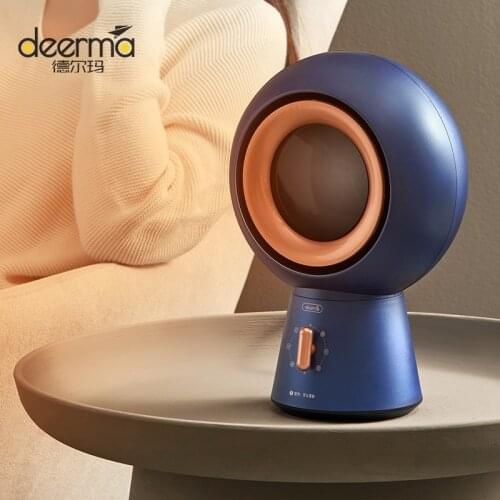 Deerma Portable Heater With Shaking Head Cooling And Heating Fan 6 Speed Adjustment For 3 Seconds To Heat Up All Seasons