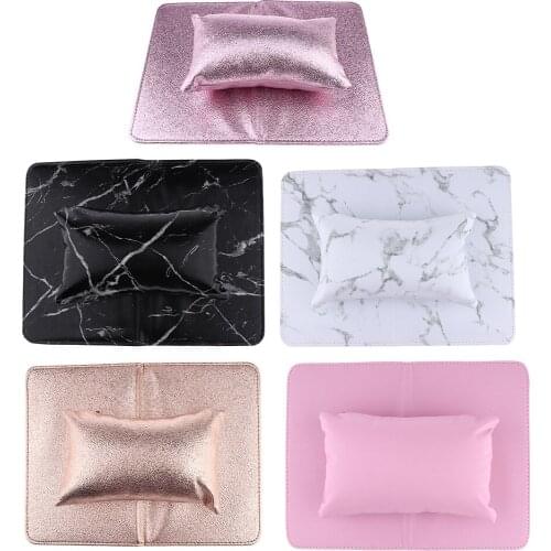 Professional Nail Manicure Care Salon Soft Hand Rest Cushion Pillow & Mat Set, Durable, Easy to Clean, Foldable, Flexible Use