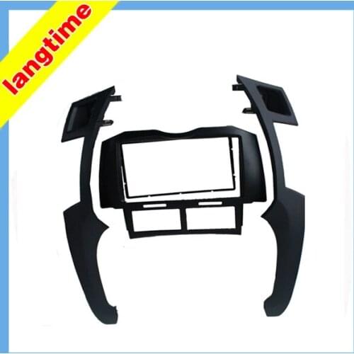 Car refitting DVD frame,DVD panel,Dash Kit,Fascia,Radio Frame,Audio frame for Toyota Yaris,Vitz,Platz 05-10-black , 2 DIN