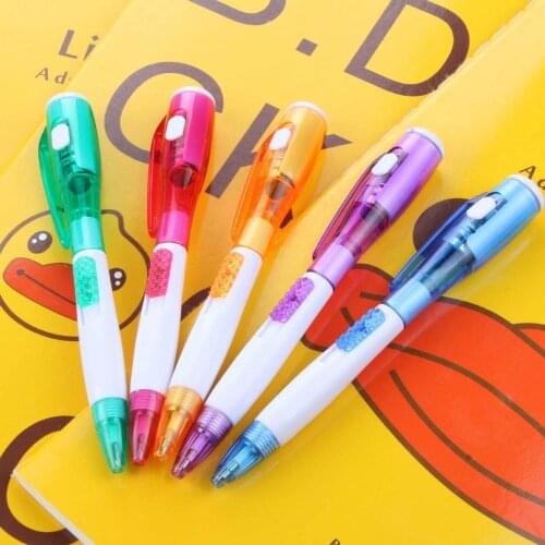 Advertising creative cute new strange with light-emitting flashlight multi-function ballpoint pen student gifts