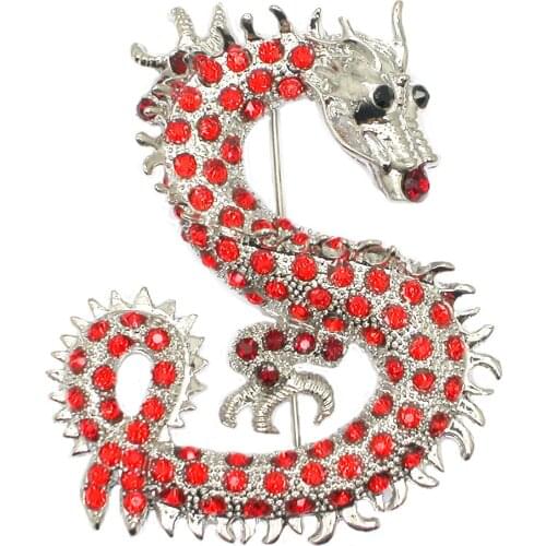 Rhinestone carystal pin Brooches Dragon Jewelry Brooch Pins jewelry Gifts Clothing Accessories