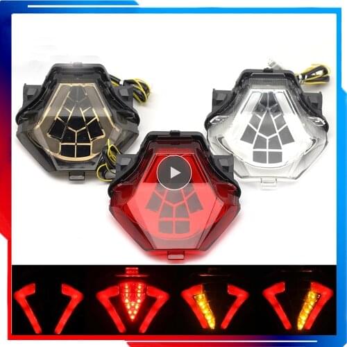 LED Tail Light For YAMAHA MT07 FZ07 2014-2017/ MT25 MT03 YZF R3 R25 2014-2021 18 19 Integrated Turn Signal Brake Lamp Motorcycle