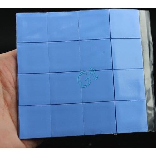 80 Pieces Gdstime 25*25*1mm Thermal Conductive Silicone Pad Mini Chip IC Heatsink Cooling Thermal Pads 25mm x 1.0mm Thickness