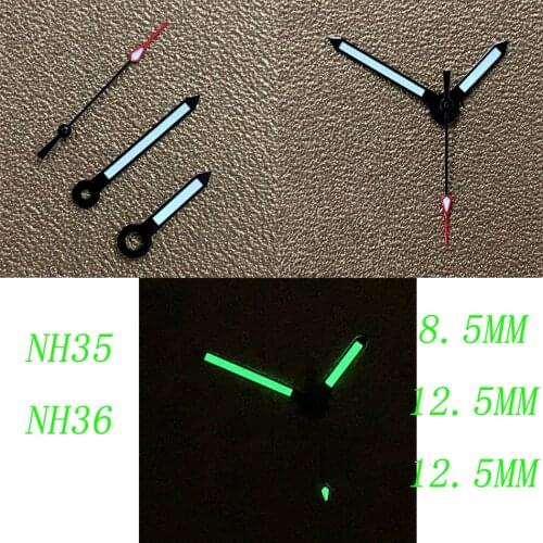 Watch pointer SKX modified diving green luminous three hands suitable for Japanese NH35/NH36 automatic movement