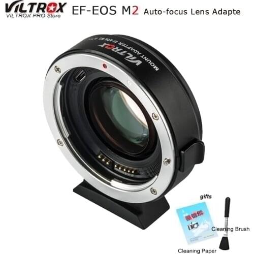 Viltrox For EF-EOS M2 AF Auto-focus EXIF 0.71X Reduce Speed Booster Lens Adapter Turbo for Canon EF lens to EOS M5 M6 M50 Camera