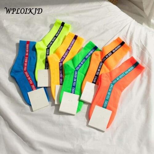 WPLOIKJD Women's Colored Socks
