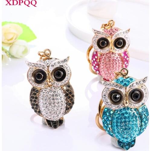 XDPQQ Fashion Jewelry Keychain Owl Shape Keychain Fashion Memorial Gift Bag Pendant