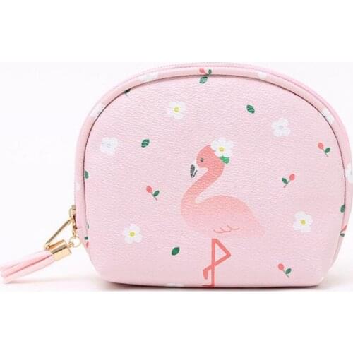 M238 Women Purses Cute Small Animal Styles Flamingos Lambs Rabbits PU Leather Coin Purses Clutch Card Bag