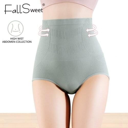FallSweet 1Pcs Sexy Panties Women High Waist Women Slimming Briefs Female Solid Underpanties M to XL