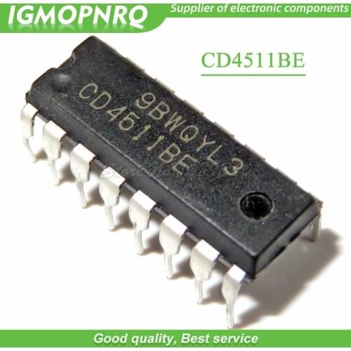 10pcs CD4511BE CD4511 HEF4511 DIP-16 Encoders, Decoders, Multiplexers & Demultiplexers CMOS BCD-7-Seg new original