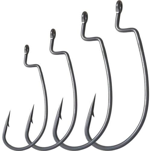 20pcs Crank Hook Iron Fishing Lure Hook 1#/2#/3#/1/0# Single Hook Outdoor Sports Fishing Parts Accessories