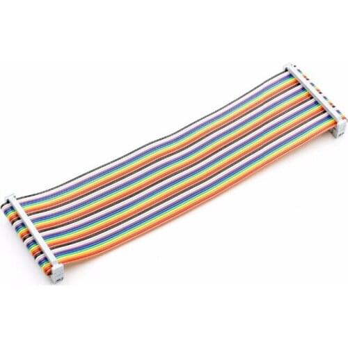 20cm 40 PIN Way GPIO Rainbow Ribbon Cable for Raspberry Pi Model B / Model B