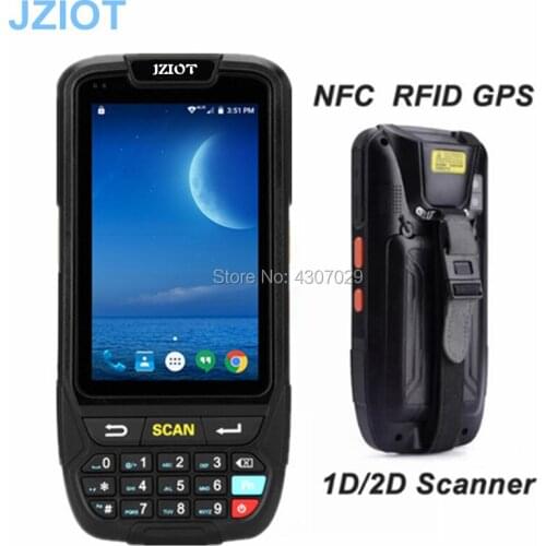Android rugged barcode scanner pda for logistic warehouse management with mobile printer