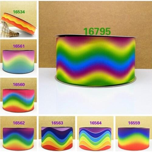 Free shipping 50 yard cartoon printed grosgrain ribbon 16795