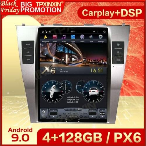 Carplay 2 Din Android 9 Tesla Multimedia Stereo For Toyota Camry 2007 2008 2009 2010 2011 GPS BT Radio Receiver Player Head Unit