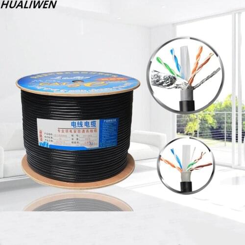 CAT6 Super Category 6 Pure Oxygen-Free Copper SFTP Double-shielded Gigabit Outdoor Waterproof Network Cable