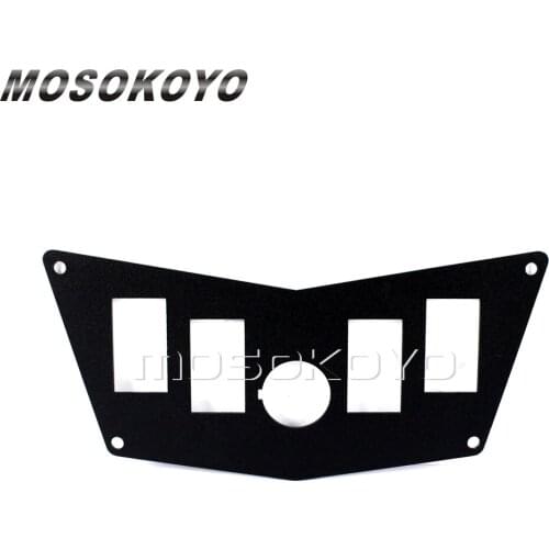 For XTREME RACING 40116GBK Black Aluminum Switch Panel Plate For Polaris RZR 800 900 XP RZR 570 2008-2014