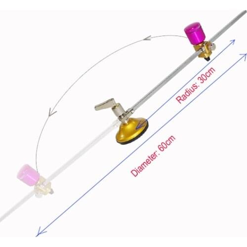 60cm Diameter (MAX Radius:30cm) Compasses Glass Circle Cutter Cutting Tungsten Wheel Blade with Suction Cup & Kerosene Store Box
