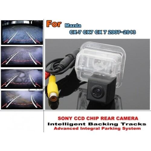 Directive Parking Tracks Lines Rear Camera For Mazda CX-7 CX7 CX 7 2007~2013 imports HD CCD HD Model / Best Model