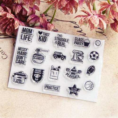 Hot selling icon transparent clear stamp / silicone seal roller stamp DIY scrapbook album / card production