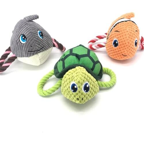 Cute Animals Shape Pet Toy Squeaking Stuffed Plush Toys For Dogs Cat Small Dog Chew Squeak Toy Puppy Play Funny Training Toys