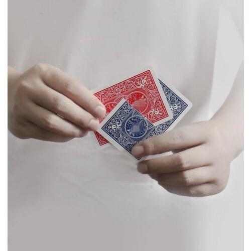 Card Magic Sclitaire Crossing Magic Tricks Props Gimmicks Mentalism Illusions Close Up Magic Prediction Funny Toys Classic Magia