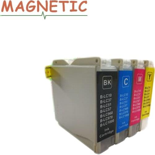 Ink 4pcs Compatible Cartridge LC10 LC37 LC51 LC57 LC960 LC970 LC1000 For Brother DCP-130C DCP-135C MFC-235C MFC-240C