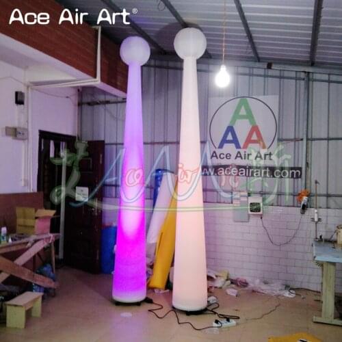 2 pcs 3m H led decoration inflatable Magic wand,Cone star the balloon,standing stage stadium/marquee decoration