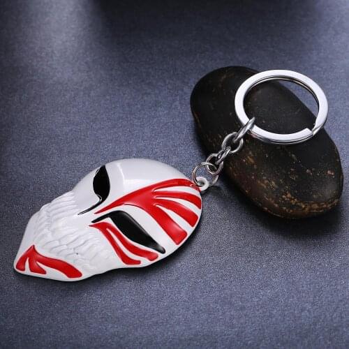 MOSU Hot Anime Bleach Key Chain Mask Logo Alloy Metal Key Rings For Women&Men Chaveiro can Drop-shipping