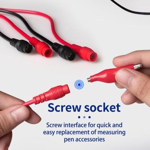 18 in 1 Multimeter Test Lead Kit with Alligator Clip Extension Probe Screwdriver Y98E