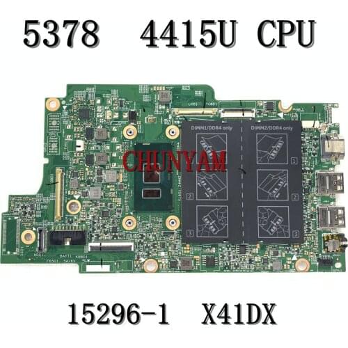 NEW Pentium 4415U 15296-1 For Dell Inspiron 13 5378 Laptop Notebook Motherboard X41DX CN-0N7K0H 0N7K0H N7K0H 100% tested
