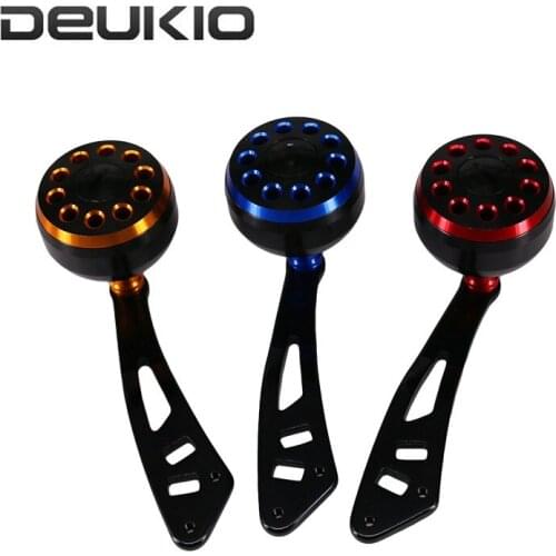 DEUKIO New Fishing Reel Handle Metal DIY Refit Reel Rocker Arm for Baitcast Reel Drum Wheel Fishing Reel Crank Replacement Part