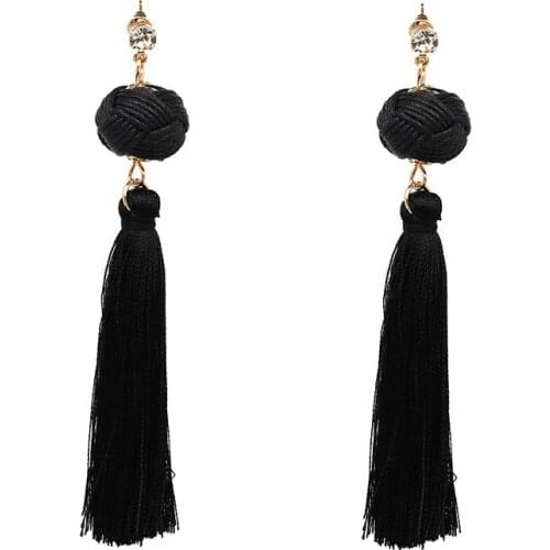 Handmade Popular Dangle Earring Ethnic Style Tassel Earring 2017 New Style Women Personality Charm Pendant Earring