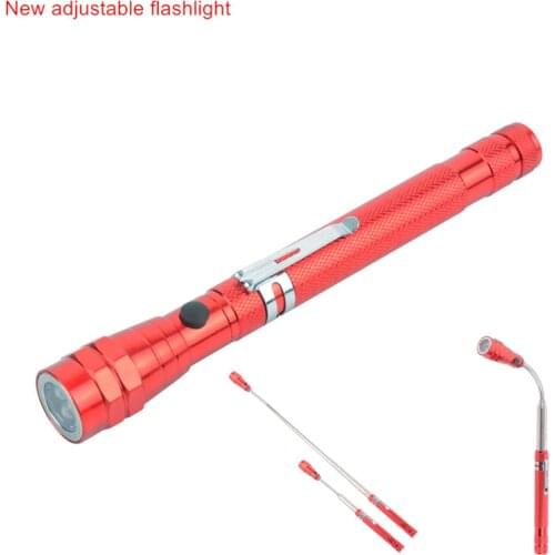 Portabl LED Flashlight 3 LED Adjustable multi-function car repair flashlight Magnetic telescopic antenna light
