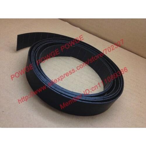 POWGE 25Meters P2 Flat belt P2-32 Width 32mm thickness 2mm PU Color Black polyurethane with Steel Chip baseband conveyer belt