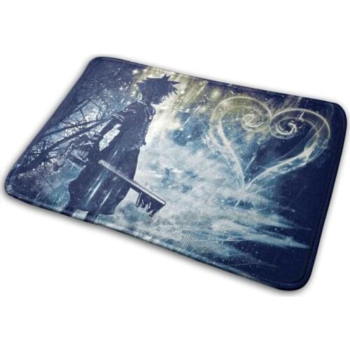 A Path To The Heart Mat Rug Carpet Anti-Slip Bedroom Entrance Door Mat Kh Kingdom Hearts Key Keyblade Game Gaming Geek Nerd