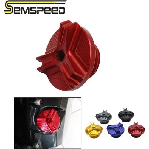 SEMSPEED M20*2.5 Motorcycle Engine Oil Filter Cup Drain Plug For Yamaha TMAX 530 500 tmax530 2013 2014 2015 2016 2017 2018 2019