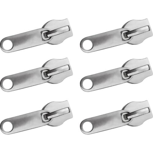 Sliders - #10 Heavy Duty Sewing on Tent, Camping Continuous Zipper - 6 Pack