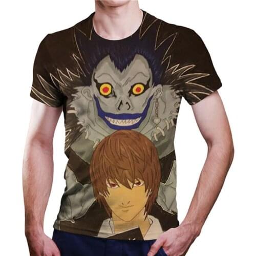 Death Note Anime Clothes T Shirt Camisetas Manga For Men Tops Ropa Hombre Streetwear Camisa Masculina Verano Koszulki Chemise
