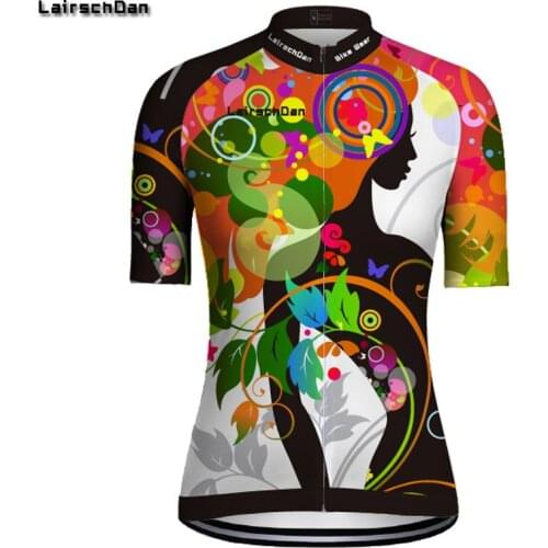 SPTGRVO LairschDan 2018 Design Hot Summer Short Sleeve Mtb Bike Cycling Jersey Ropa Ciclismo Cycling Clothing Women Bicycle Tops