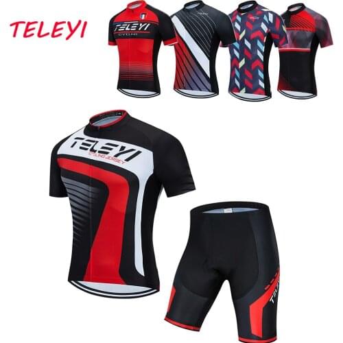 Teleyi 2020 Mens cycling jersey short sleeve Summer mtb bike jersey maillot ciclismo hombre sportswear