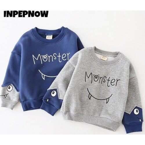 INPEPNOW Cartoon Boy Hoodies for Girls Child Sweatshirt for Teens Cotton Thick Warm Winter Autmn 2021 Baby Kids Clothes WY105