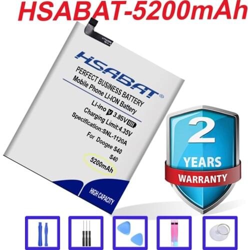 Top Brand 100% New 5200mAh Battery for DOOGEE S40 in stock
