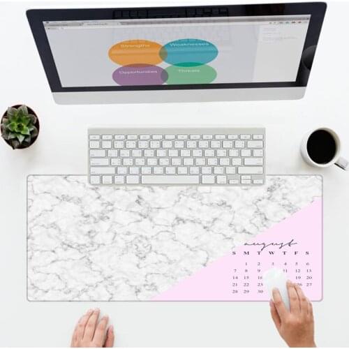 XGZ 2020 Personality Marble Pattern Desktop Mouse Pad Large Size Non-slip Durable Never Fade Game Home Office PC Laptop Mousepad