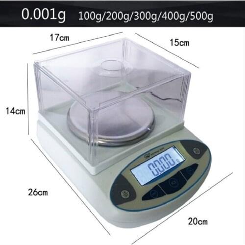 0.001g electronic balance One thousandth precision analytical balance 100g/200g/300g/400g/500g precision laboratory equipment