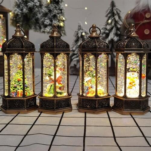 1pc Decorative Christmas Theme LED Light Desktop Night Light Portable Lamp Without Battery Christmas Party Decorations Supplies