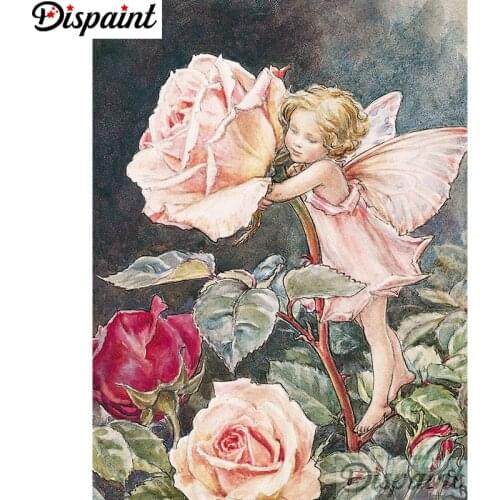 Dispaint 5D Diy Diamond Painting Cross Stitch "Cartoon Flower elf" Home Decor Full Rhinestones Inlay Diamond Embroidery A27011