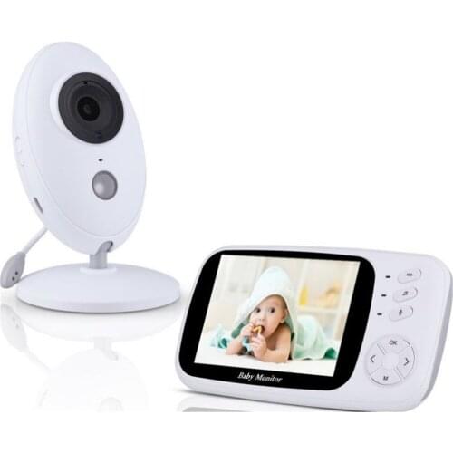 3.5 Inch LCD Display Wireless Alarm Baby Monitor Temperature Monitoring Surveillance Camera Nanny Cam Babysitter
