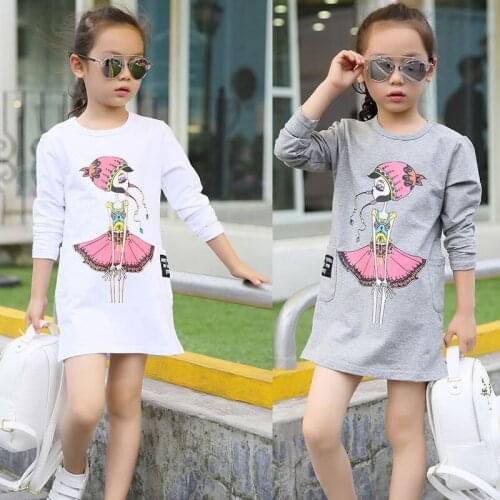 Children Clothes Kids Baby Tops Fashion T-shirt Spring/autumn Children Girls Bottoming Shirt Cotton Stretch Clothing